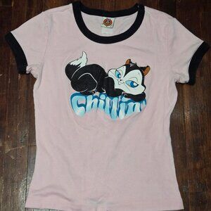 Penelope Kitty Looney Tunes Chillin Tee